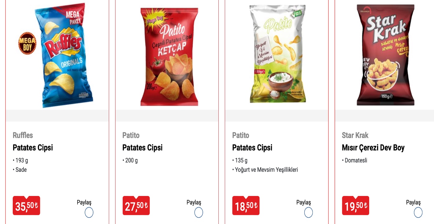 YILBAŞI CİPSLERİNİZ BİM MARKETLERDEN