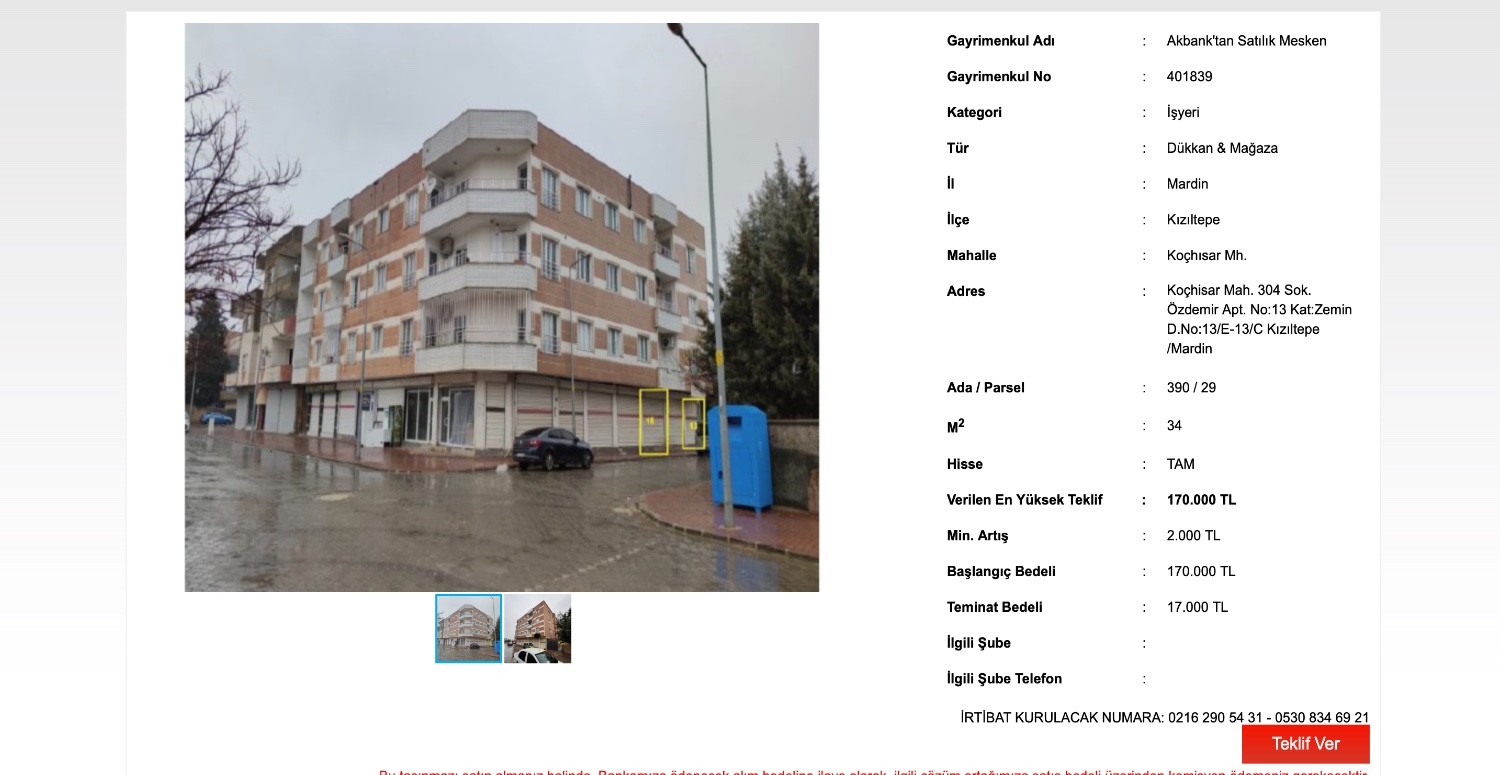 170.000 TL’YE 34 METRE² DÜKKANIZ HAZIR