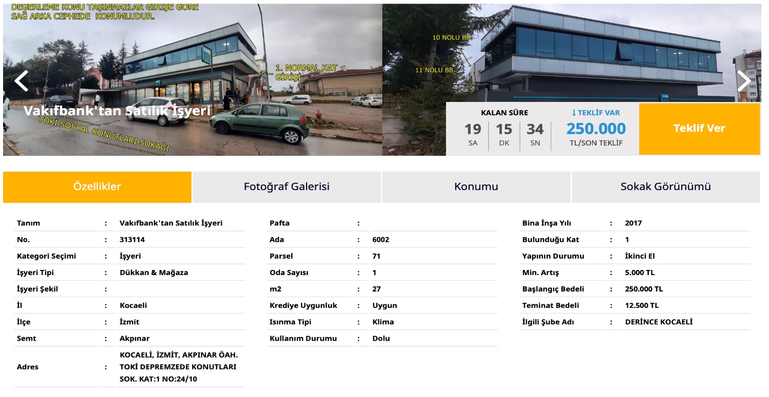 250.000 TL’YE DÜKKANINIZ SİZİ BEKLİYOR