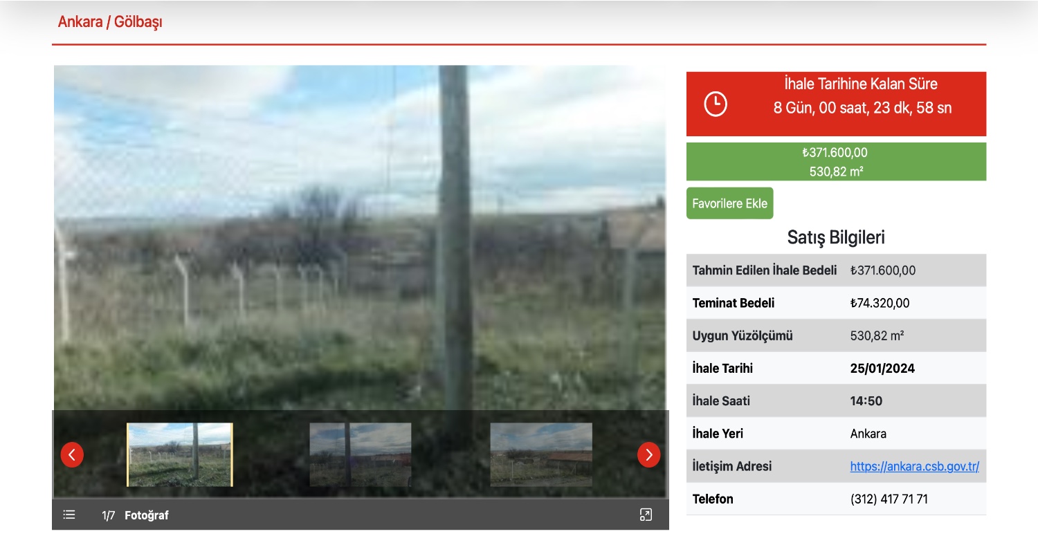 371.000 TL’den başlayan fiyatlarla arsa sahibi olabilirsiniz! Milli Emlak duyurdu