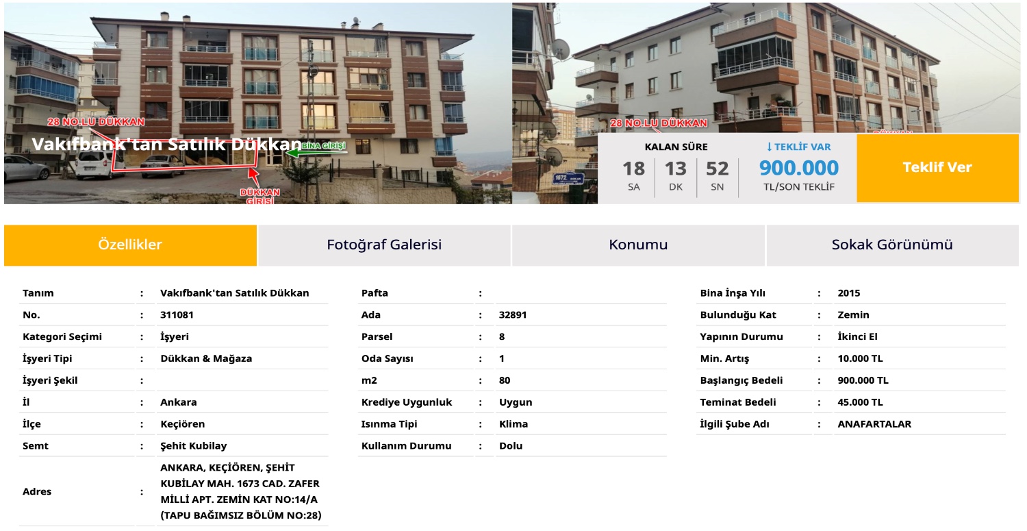 45.000 teminat bedeli ödeyen merkezi konumda dükkan sahibi olacak! O banka yeni iş kurmak isteyenlere müjdeyi duyurdu