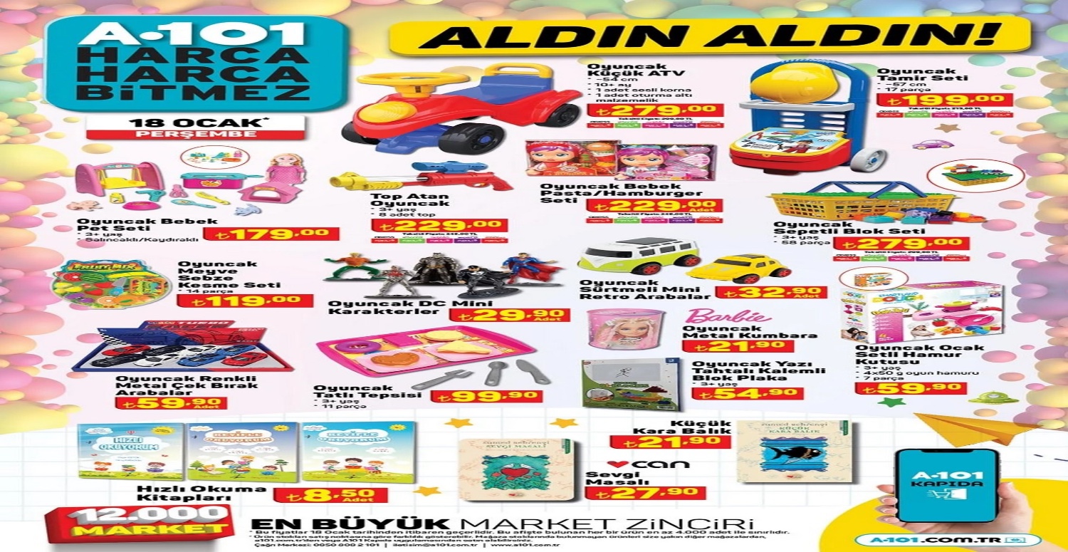 A101 18 24 Ocak aktüel katalogu