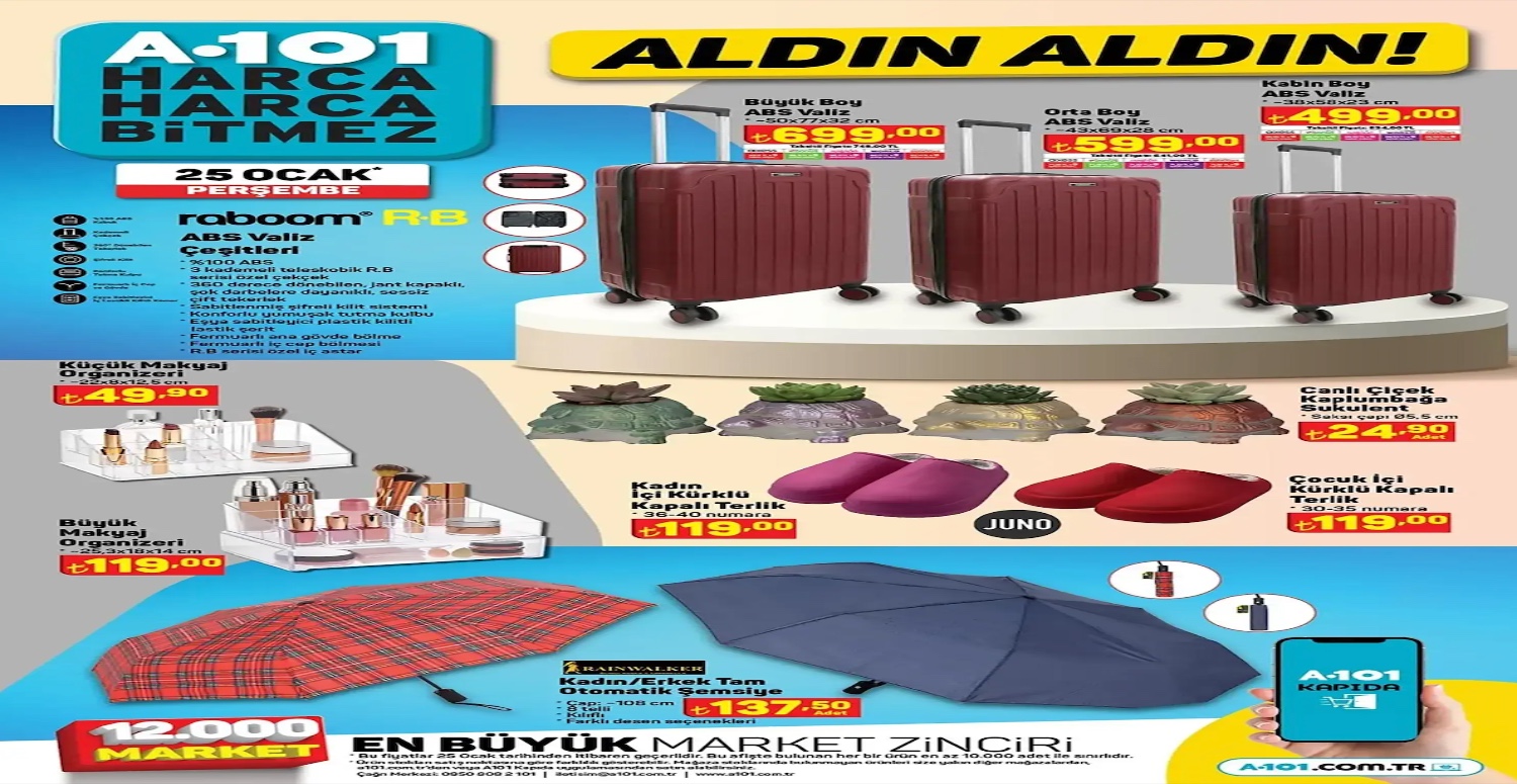 A101 25 31 Ocak aktüel kataloğu