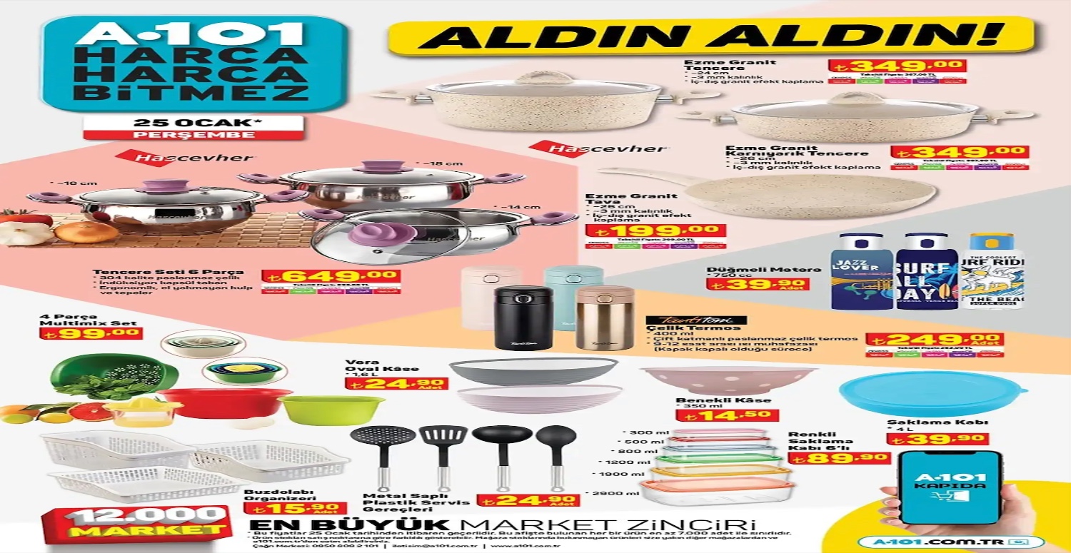 A101 25 31 Ocak aktüel kataloğu