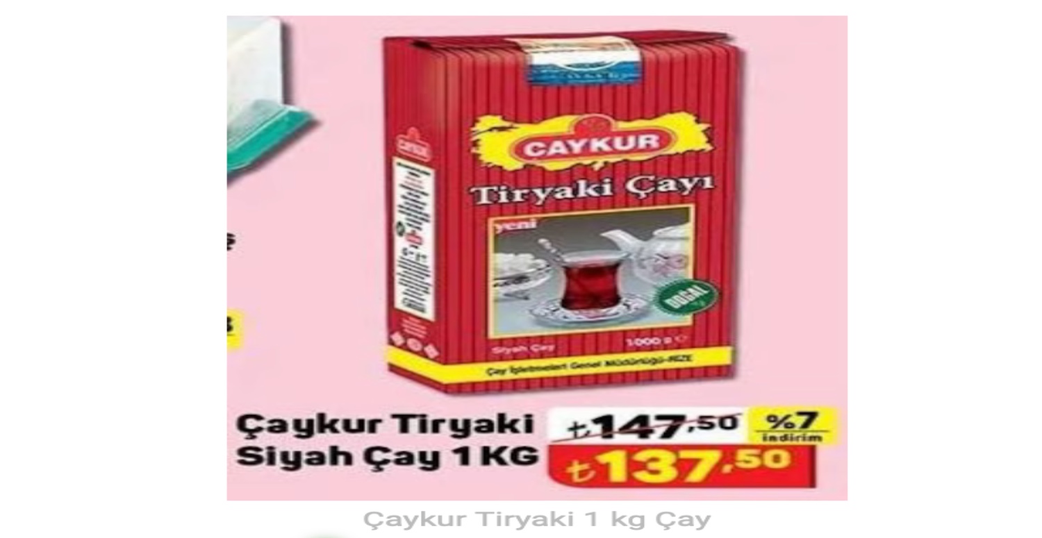 A101 MARKETLERDE ÇAYKUR %7 İNDİRİMLİ