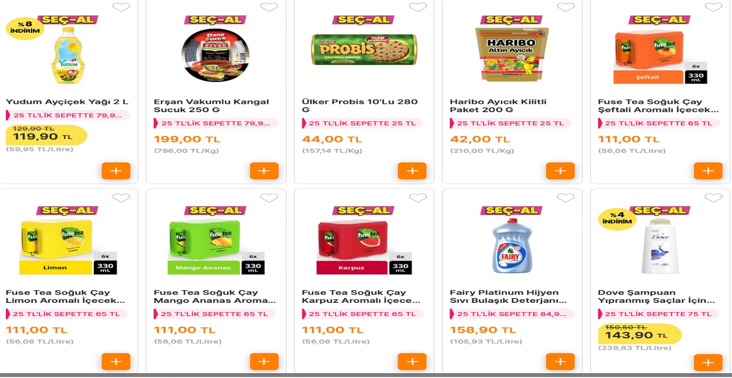 ARADIĞINIZ ÜRÜNLER YARI FİYATININ ALTINA DÜŞÜYOR