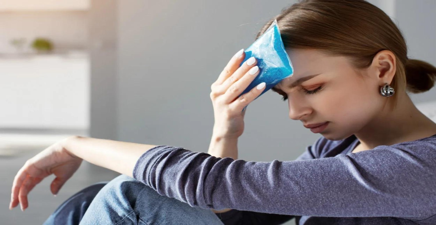 baş ağrısına buz yöntemi