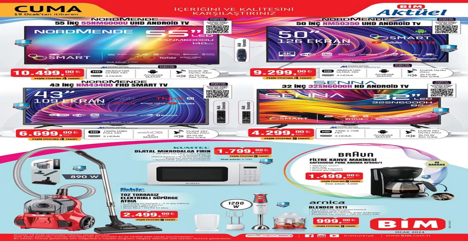 Bim 19 - 25 Ocak aktüel katalogu