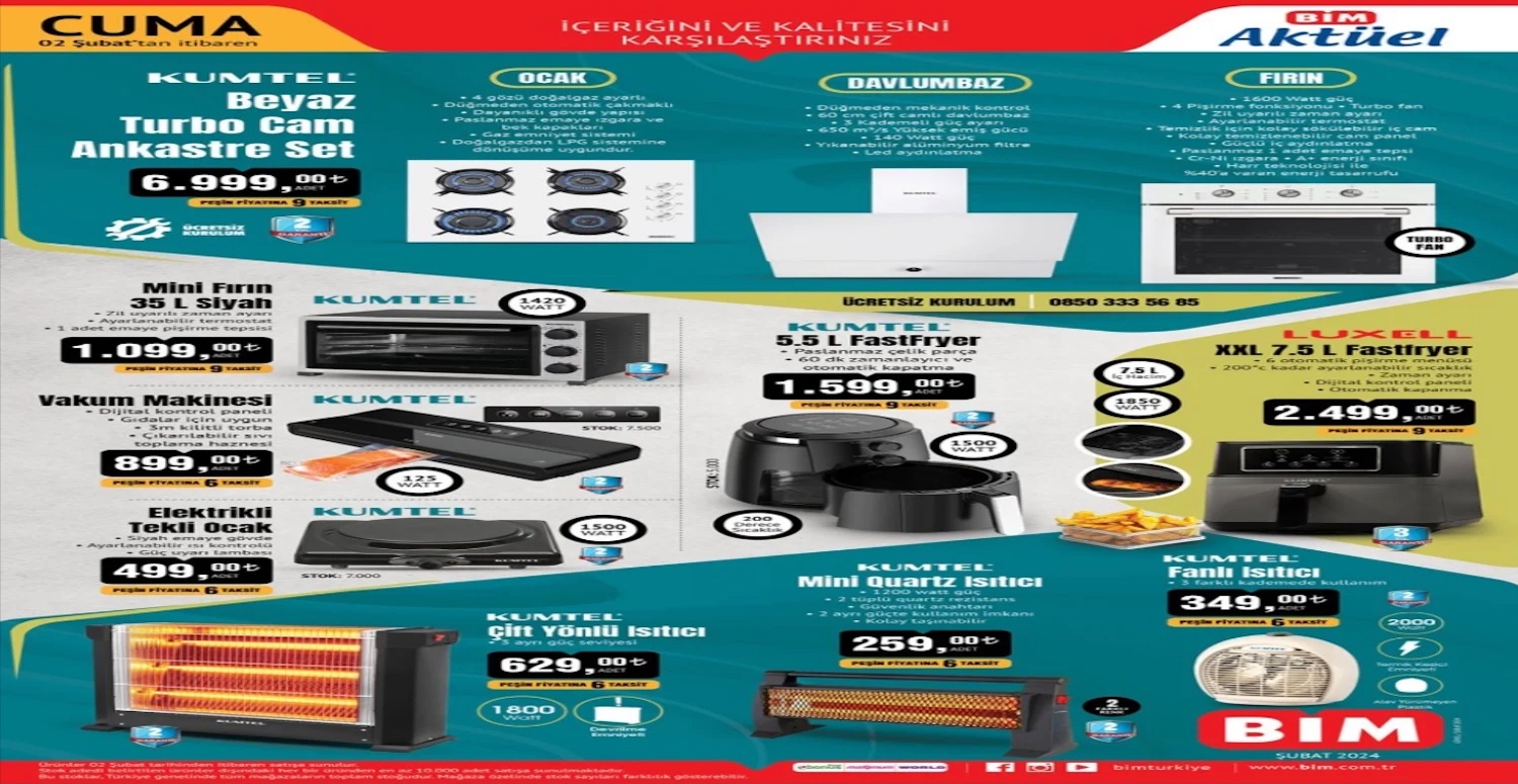 Bim 2 8 Şubat aktüel kataloğu