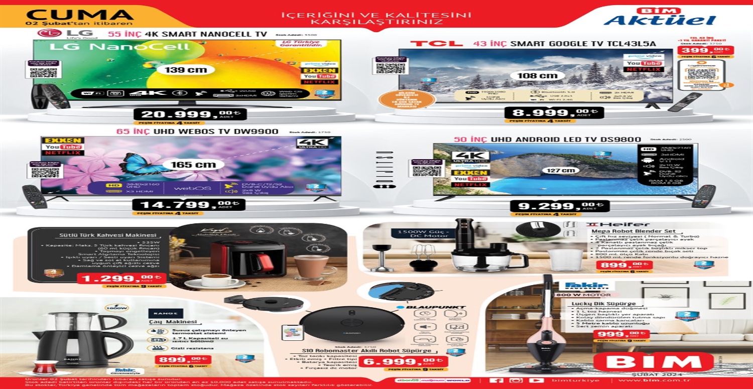 Bim 2 8 Şubat aktüel kataloğu