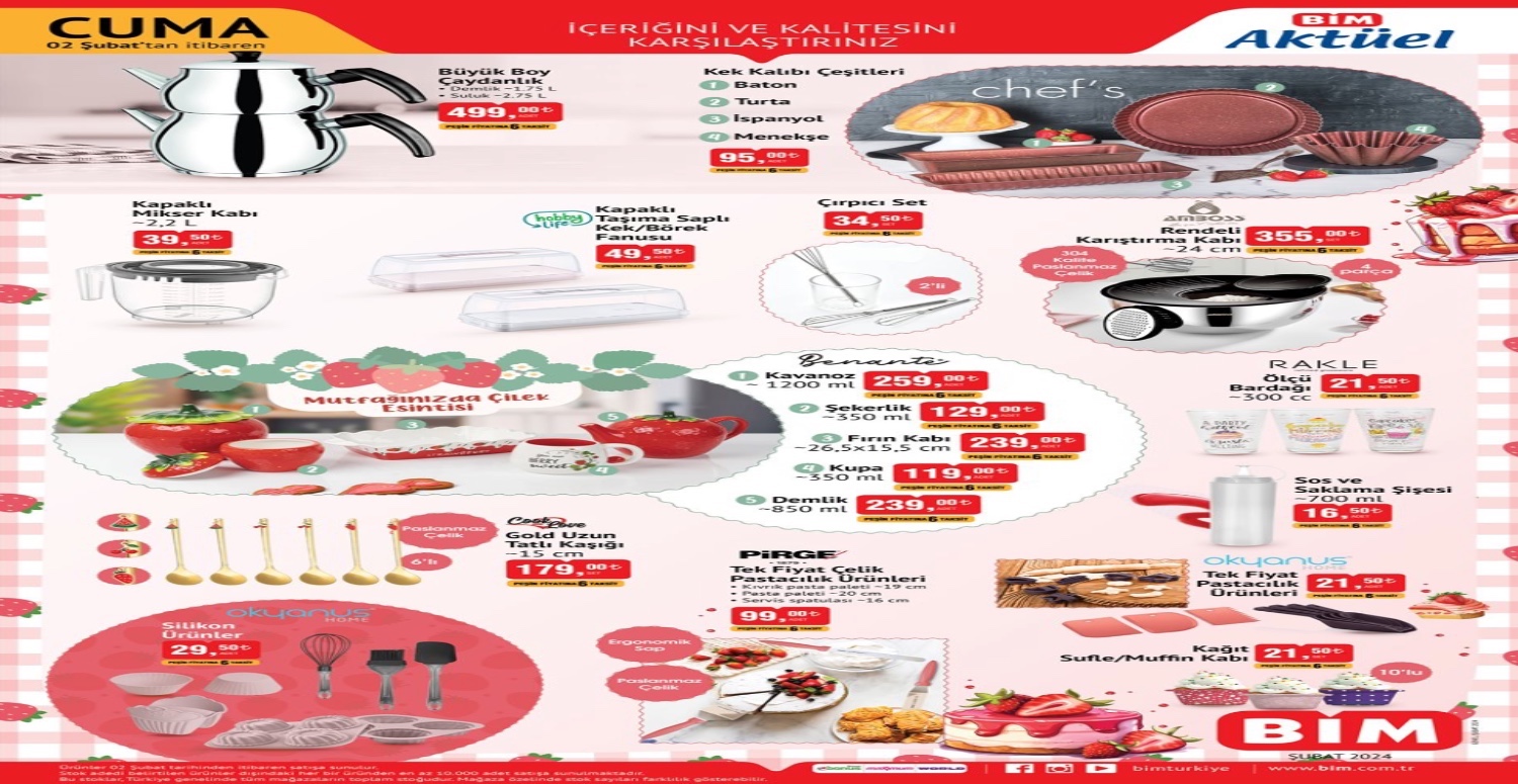 Bim 2 8 Şubat aktüel kataloğu