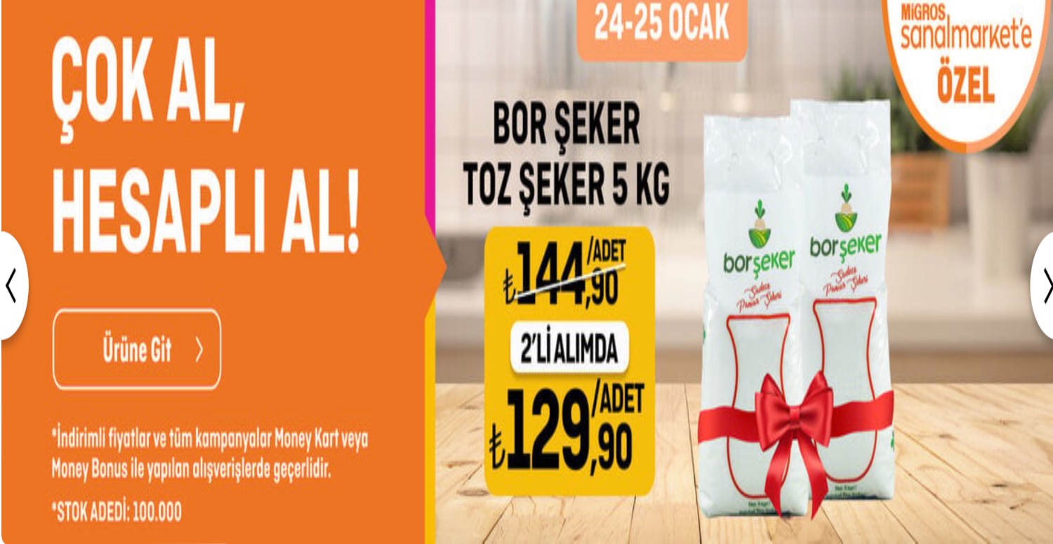 İkili alımlarda o ürün 129 TL’ye düşüyor! Migros market müjdeyi verdi
