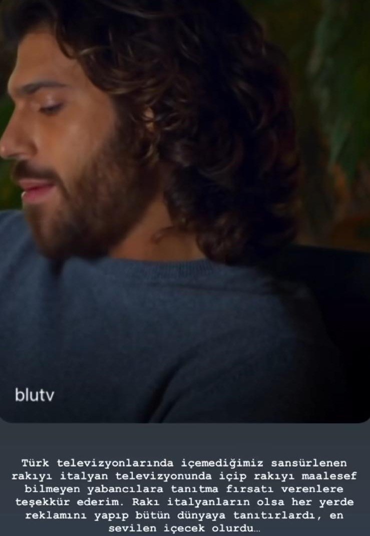 Türk Televizyonlarında Rakı'nın sansürlenmesini eleştiren Can Yaman: “İtalyanlar olsa her yerde reklamını yaparlardı”