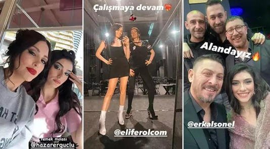 “İnci Taneleri” dizisinde pavyon dansı yapan Hazar Ergüçlü Anadolu Ateşi eğitmeni Elif Erol'dan ders aldı