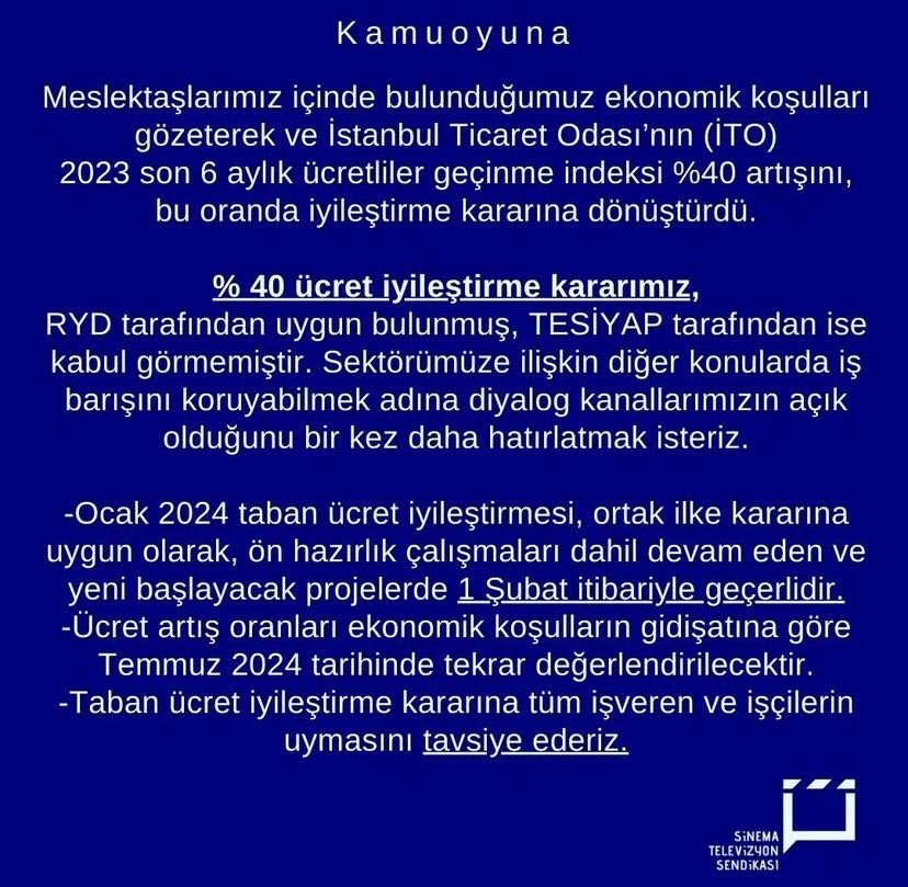 Ekran arkasında kriz: Sektörde ücret artışı çıkmazı!