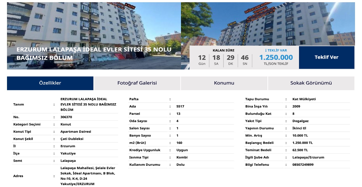 İş Bankası duyurdu! Merkezi konumda 1.250.000 TL’ye daireniz hazır