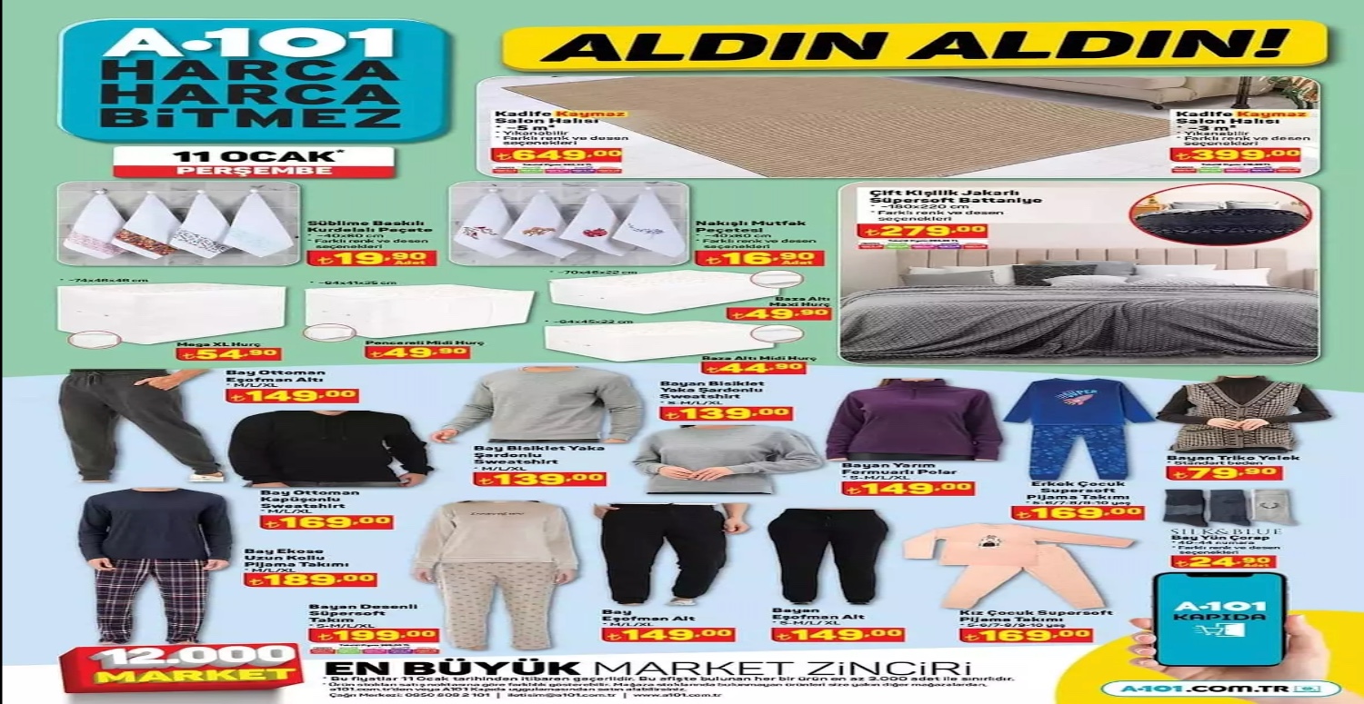 KIŞLIK ÜRÜNLER, HURÇLAR BEKLEYENLER A101 MARKETE KOŞACAK