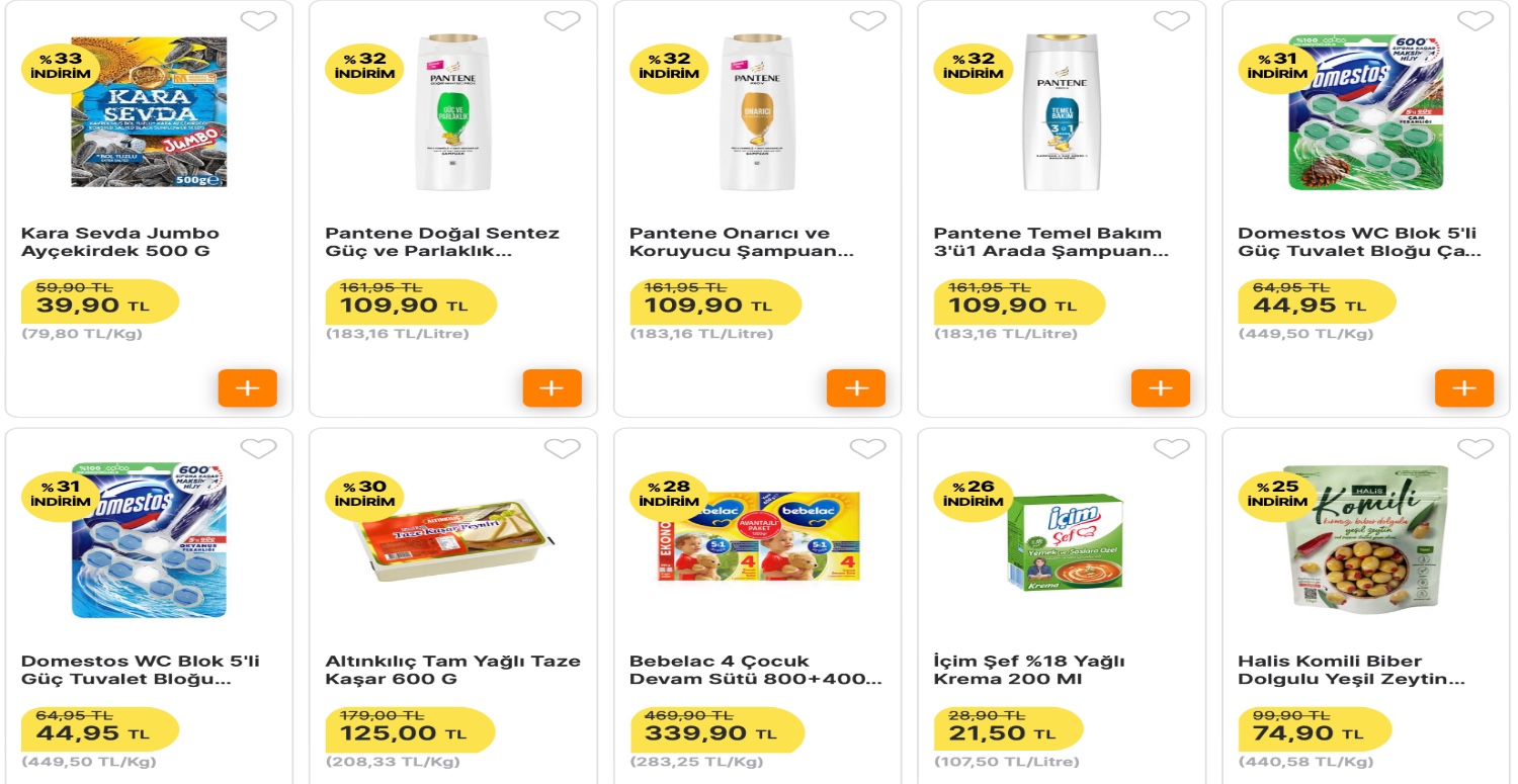 Migros %52’ye varan indirim kampanyasını başlattı! Çamaşır deterjanı, peçete, kaşar peynir, zeytin ne ararsanız Migros markette