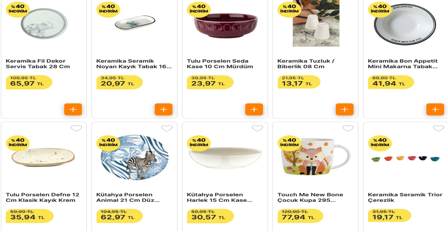 Porselen ve seramik meraklılarının bu sefer yüzü gülecek! 31 Ocak’a kadar yüzde 40 indirim sizi bekliyor