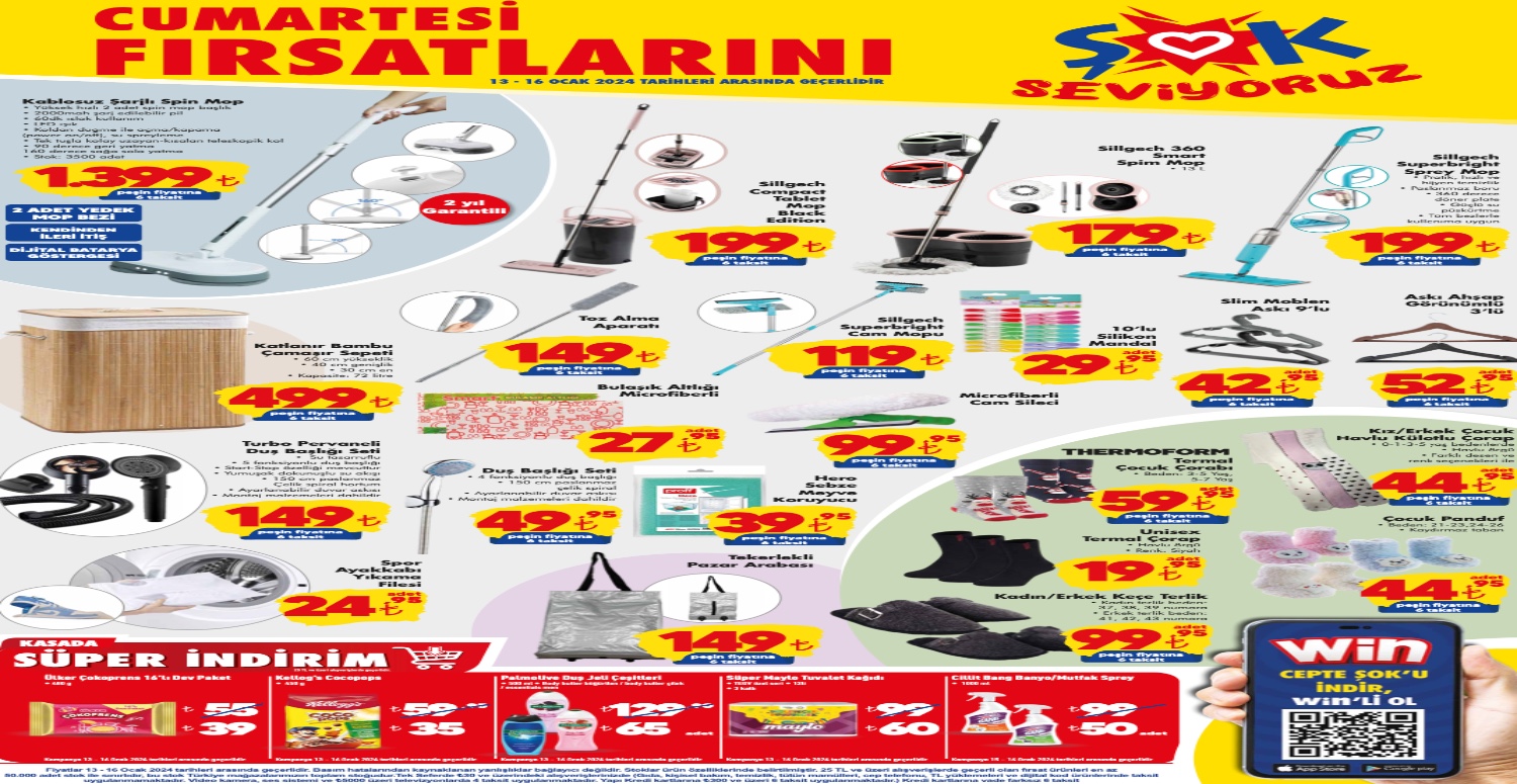 Şok 13 16 Ocak aktüel katalogu