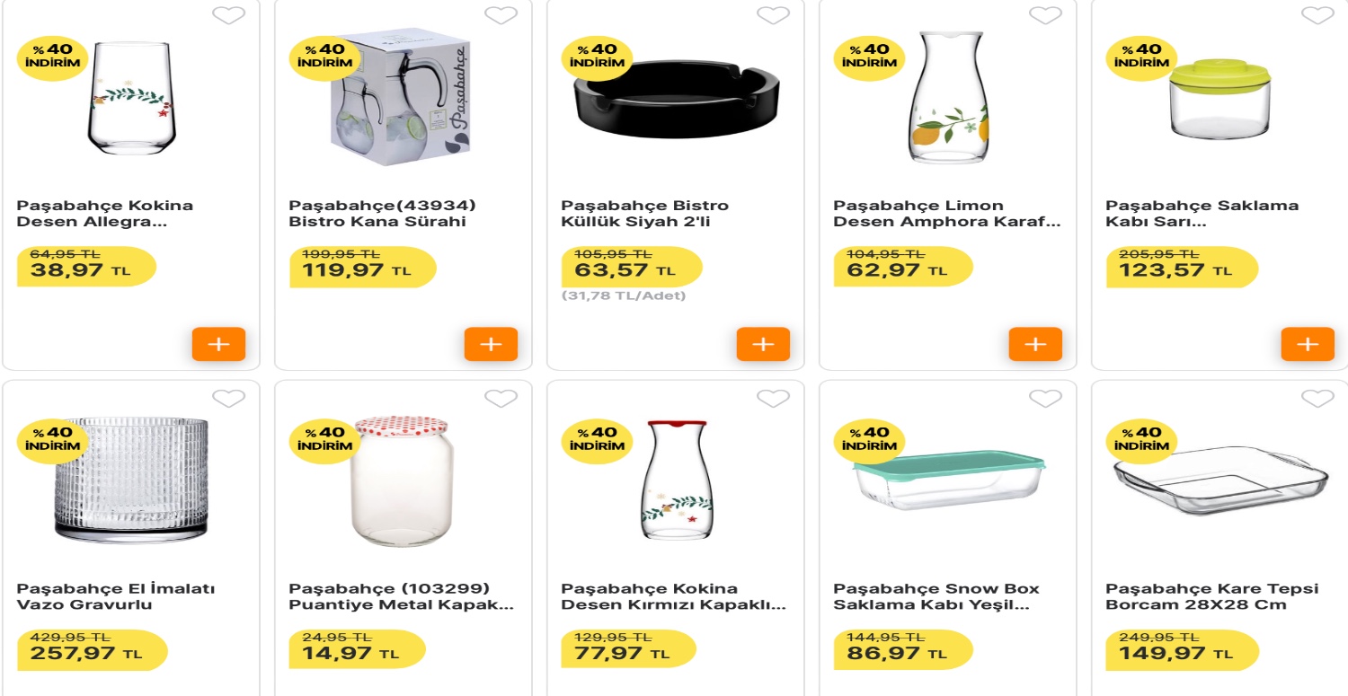 Tabak çanak indirimi bekleyenler göbek atacak! Paşabahçe, Borcam ve Lav ürünlerinde yüzde 40 indirim başladı