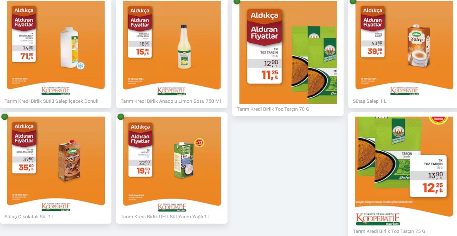 Tarım Kredi Kooperatif 13 19 Ocak aktüel katalogu