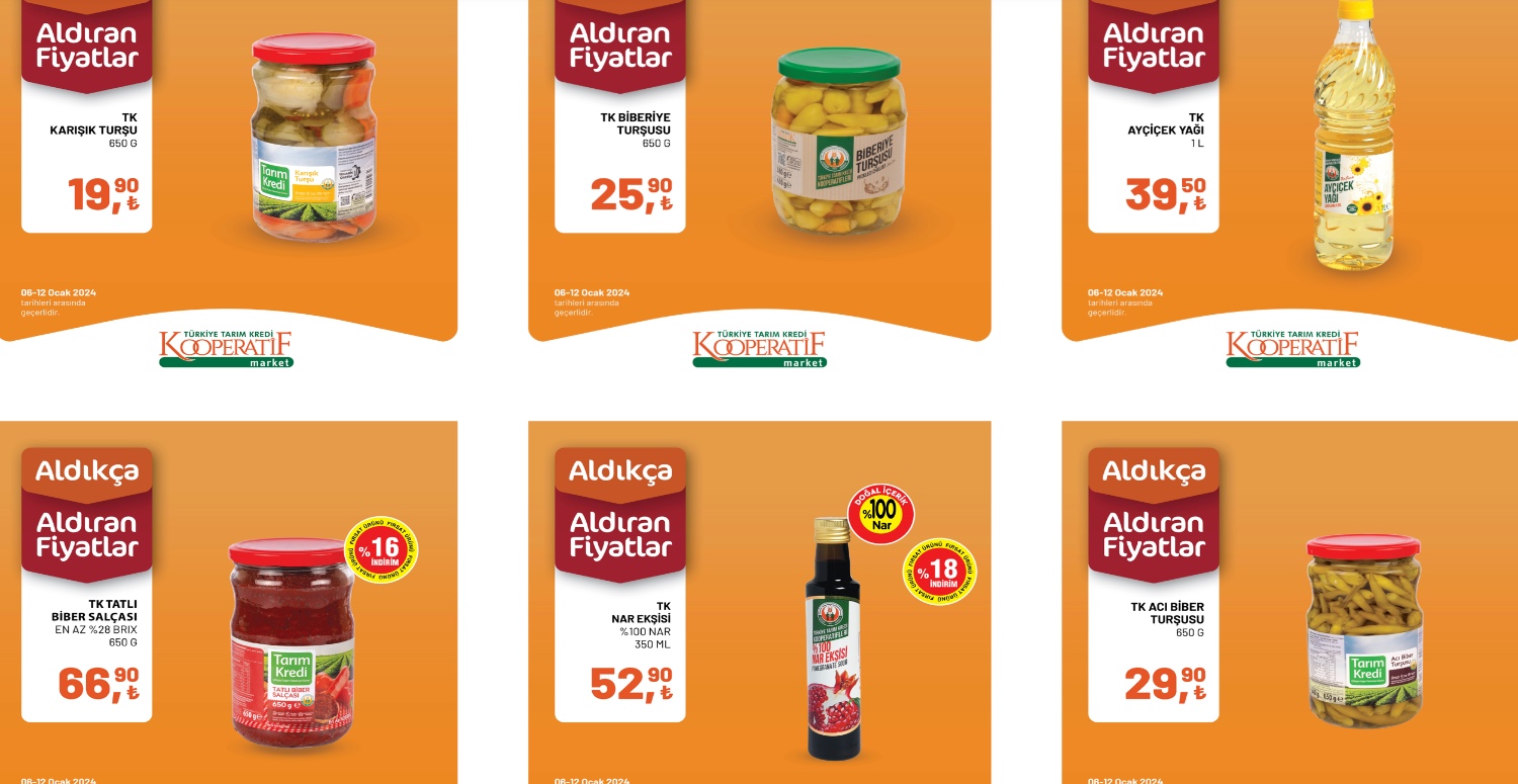 TARIM KREDİ KOOPERATİFİ 6 12 OCAK 2024 AKTÜEL KATALOGU