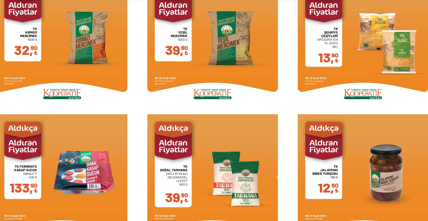TARIM KREDİ KOOPERATİFİ 6 12 OCAK 2024 AKTÜEL KATALOGU