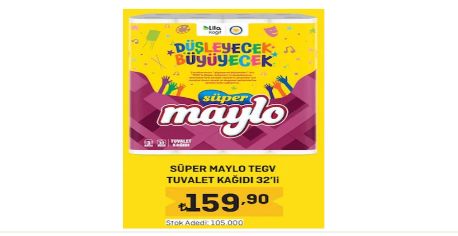 TUVALET KAĞIDININ 32’LİSİ 159,90 TL’DEN SATIŞTA