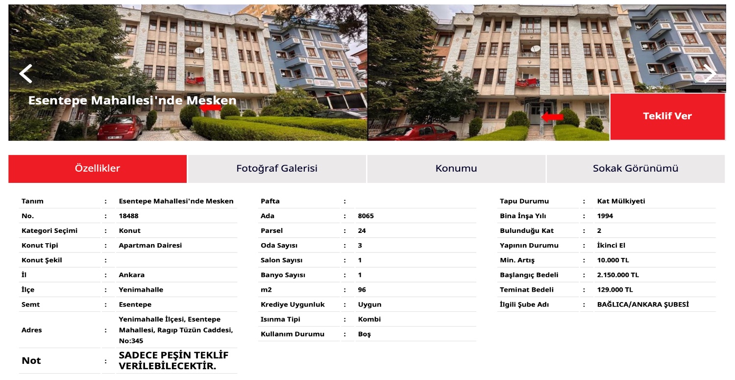 YENİMAHALLE’NİN GÖBEĞİNDE 2.150.000 TL’YE DAİRENİZ HAZIR