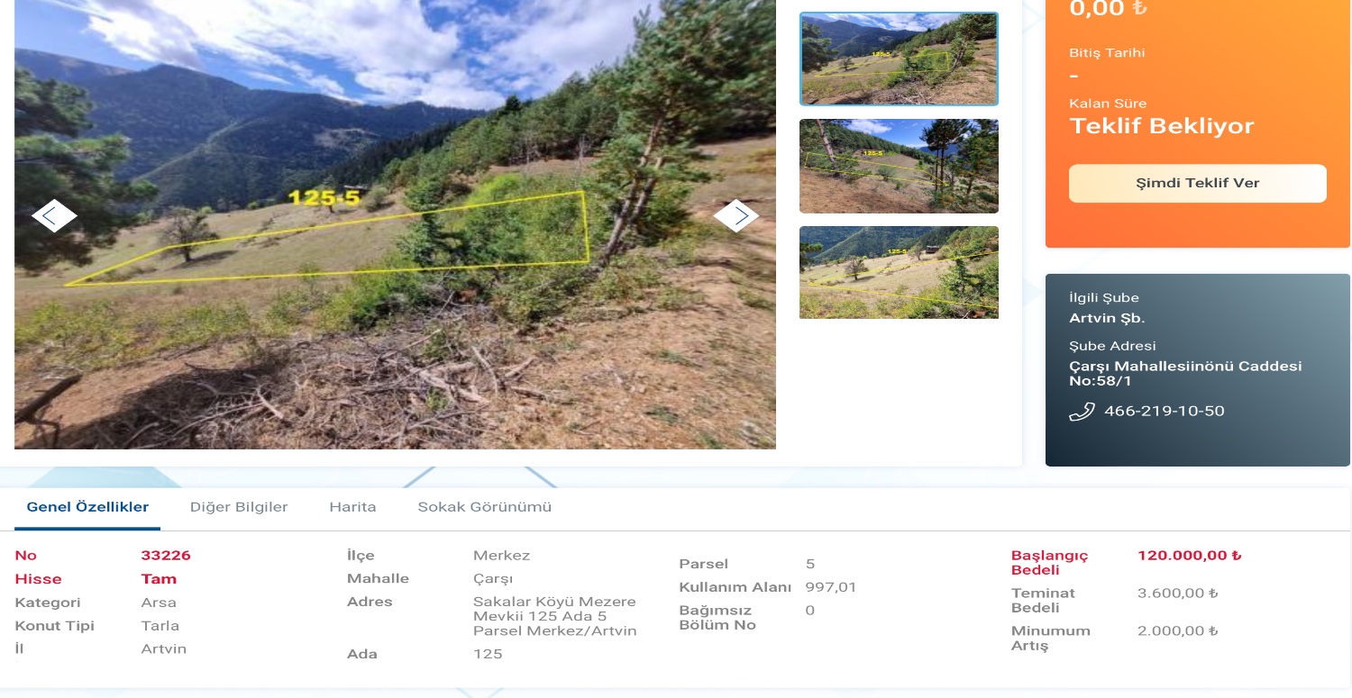 120 Bin TL’ye yemyeşil alanın içerisinde arsa satılığa çıkarıldı! Kıyada köşede parası olan yaşadı