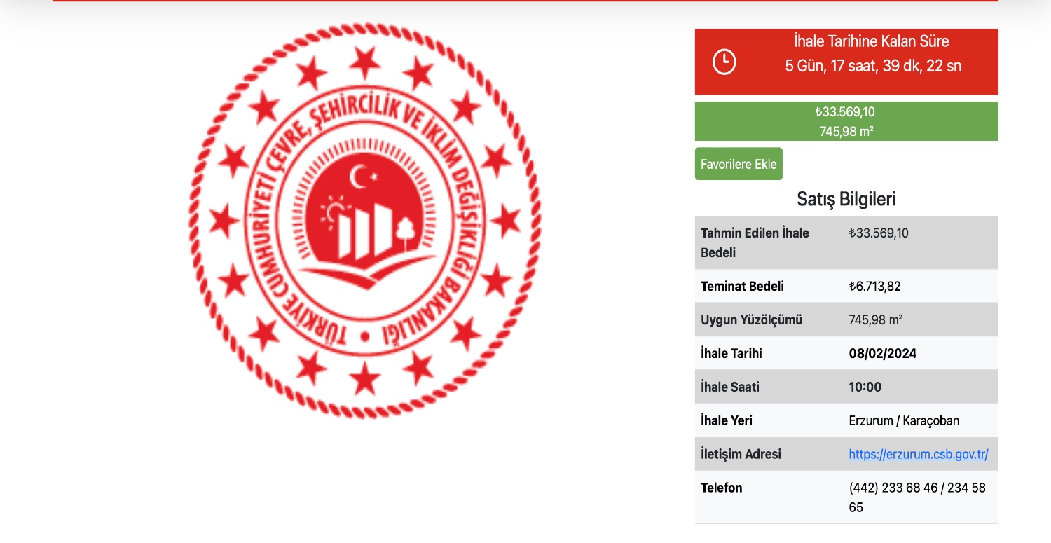 33.000 TL’ye taşınmazınız hazı! Milli Emlak duyurdu