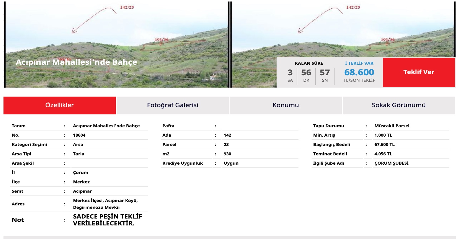 Bağ bahçe sevenler bu fırsatı elinden kaçırmasın! 4 Bin TL’ye tarla sahibi olacaksınız