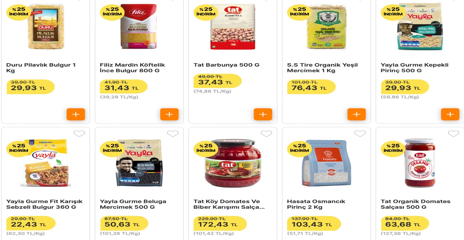 Bakliyat indirimi bekleyenler soluğu o markette aldı! Yüzde 25 indirim başladı