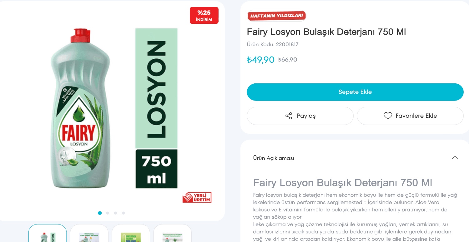 Bulaşık ve çamaşır makinesi deterjanın da yüzde 26 indirim! Son ürünleri almak için ortalık karıştı