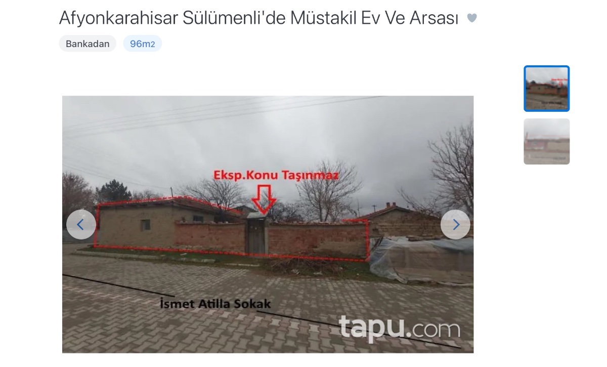 Hem müstakil ev hem de arsası 360.000 TL’ye satışta! Kapanın elinde kalacak fırsat duyuruldu