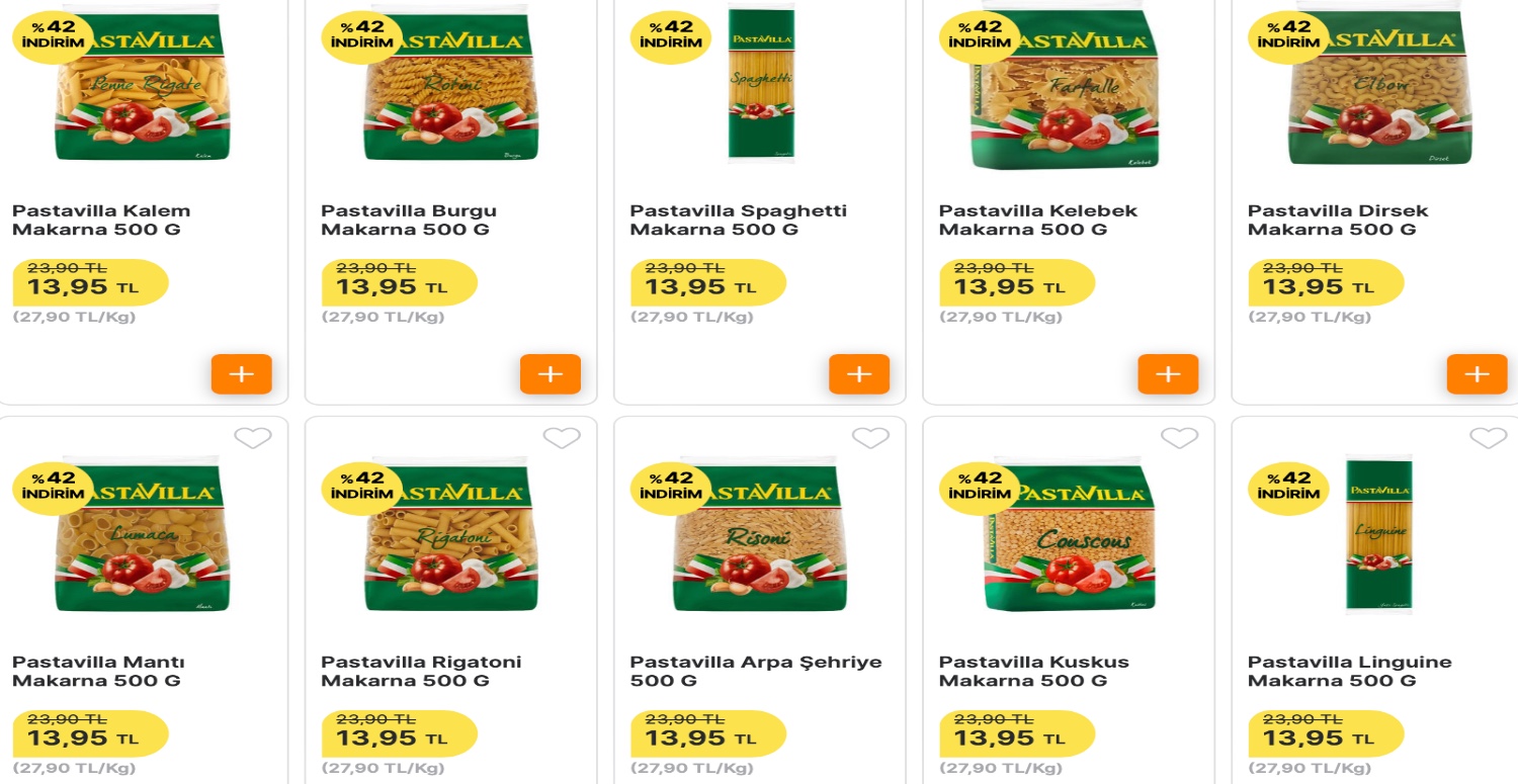 Makarnaları yüzde 42 indirim kampanyası başladı! Birçok çeşit indirime girdi