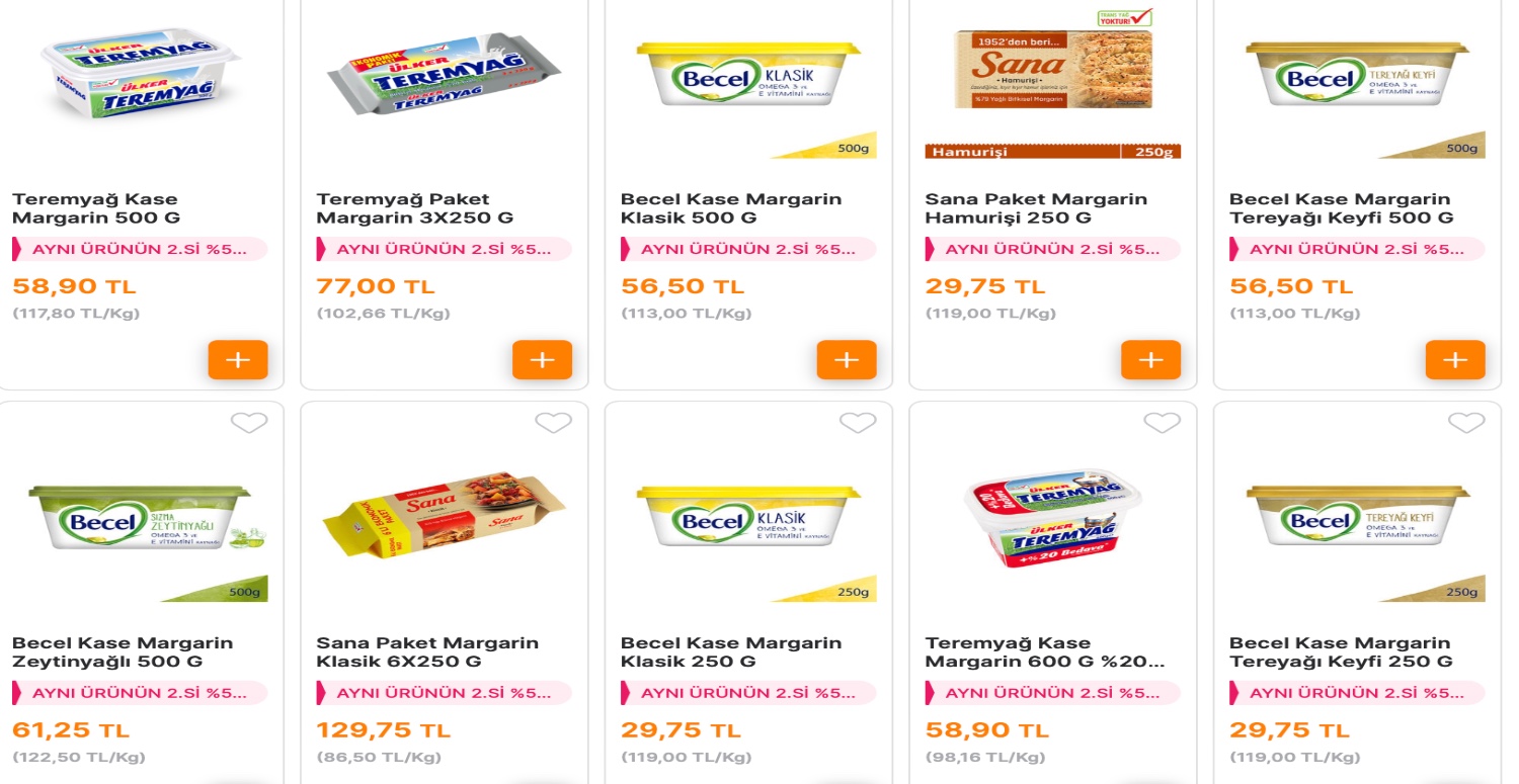 Margarinlerde yüzde 50 indirim bekleyenler başka yere bakmasın! Kapış kapış herkes bu indirim için koşuyor