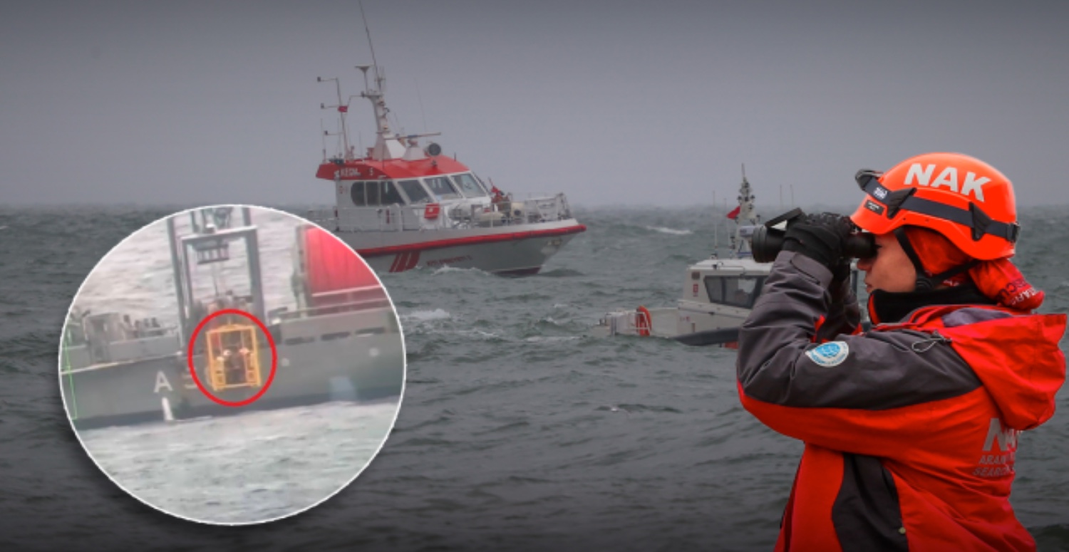 Marmara'da batan geminin enkazına dalış: Bir kişinin cansız bedenine ulaşıldı