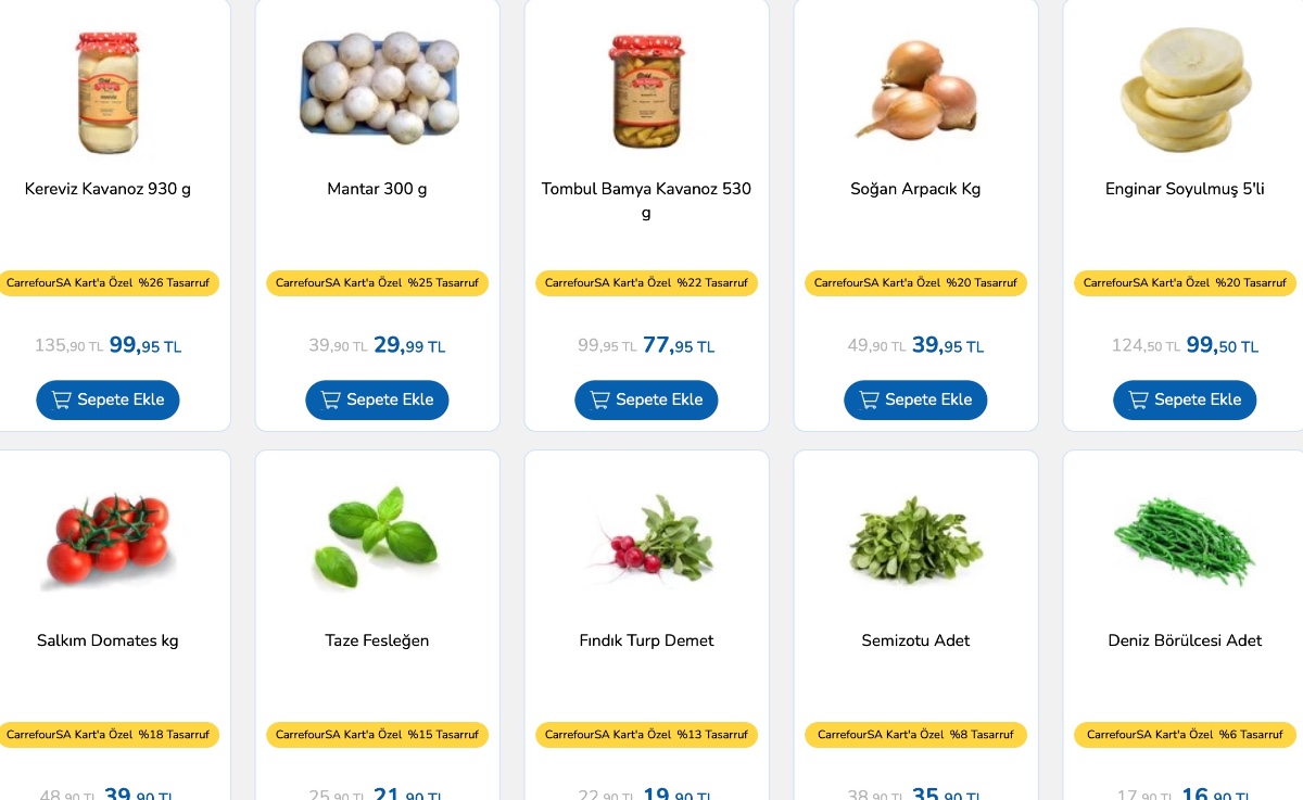 Taze meyve sebze fiyatlarında yüzde 63 indirim kampanyası başlatıldı! Carrefoursa marketler müşteri kaynıyor