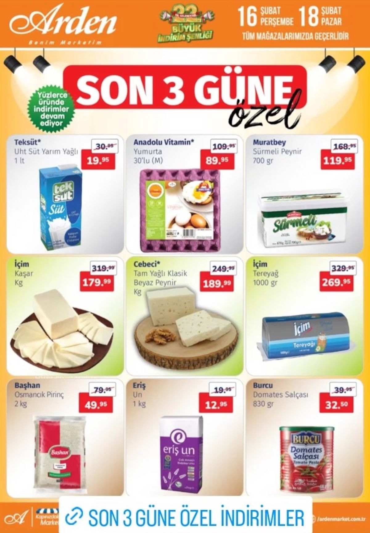 Yumurta 89, beyaz peynir 119 TL’ye düşüyor! Sadece 3 gün geçerli olacak indirim duyuruldu