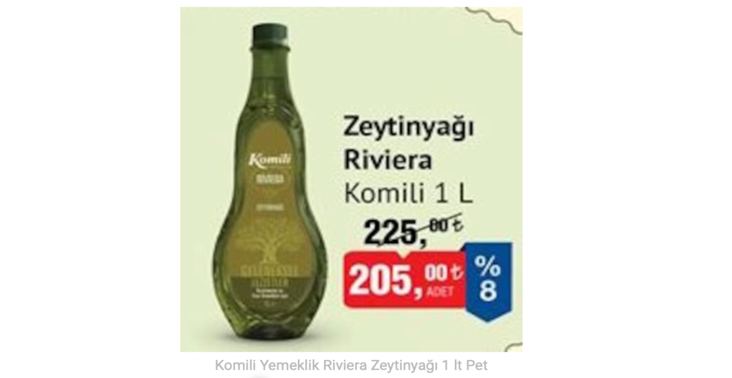 Zeytinyağı 205 TL’ye kadar düştü! Piyasada bu fiyata zeytinyağı bulmanıza imkan yok