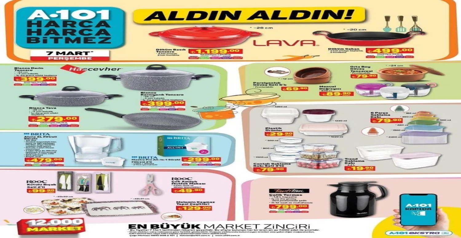 A101 MUTFAK GEREÇLERİ