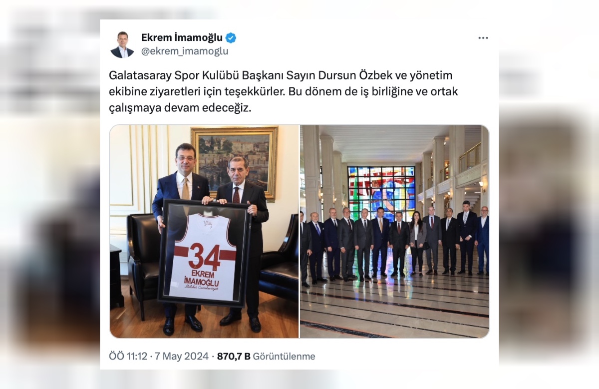 Ekrem İmamoğlu Dursun Özbek