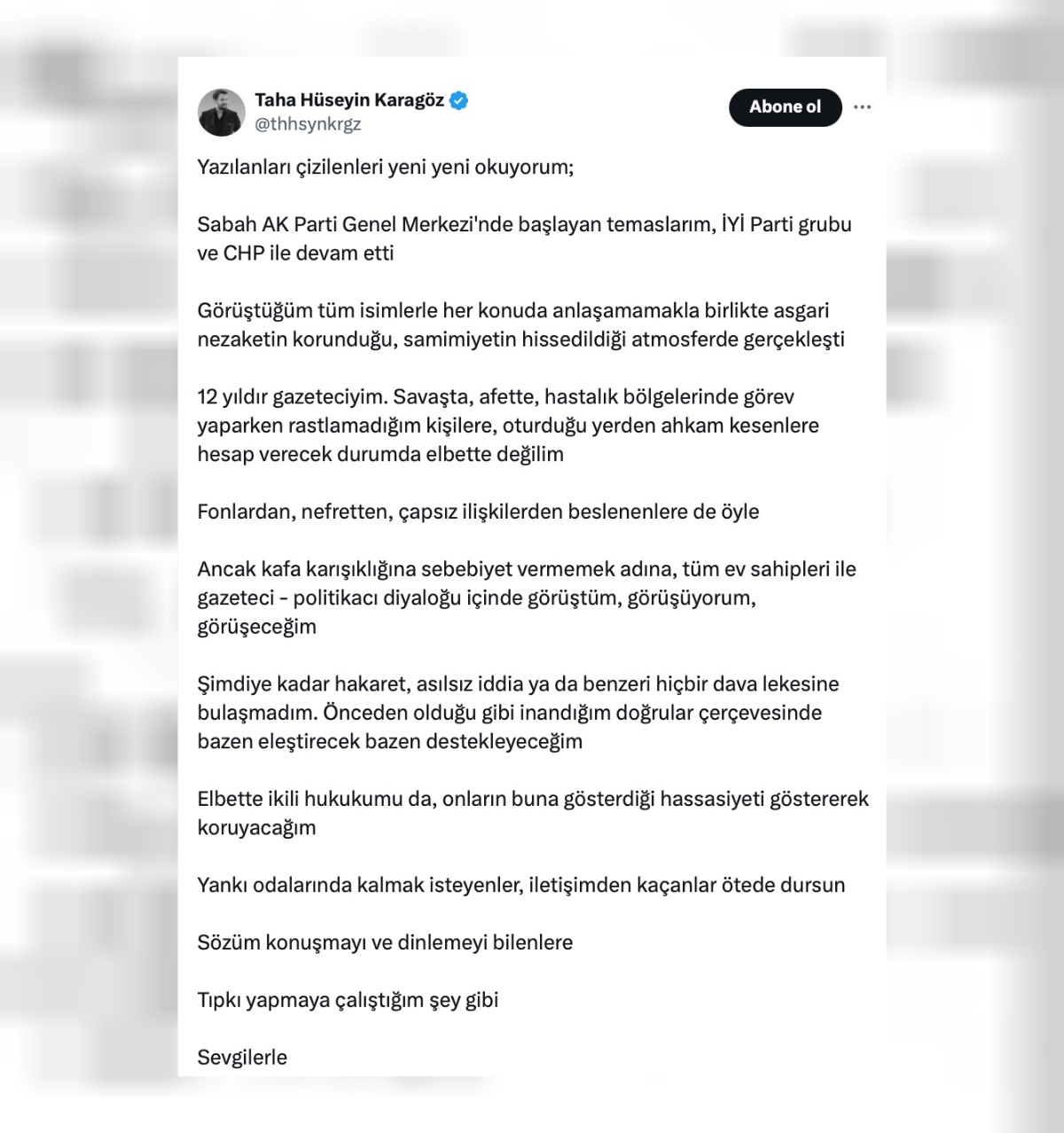 taha Hüseyin Karagöz