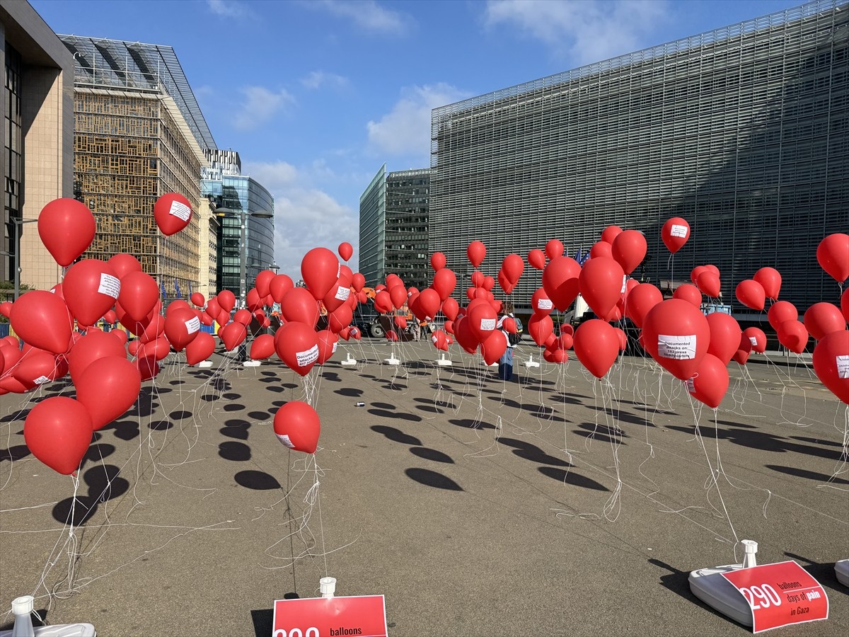 Çeşitli sivil toplum kuruluşları (STK), Brüksel'de Avrupa Birliği (AB) Dışişleri Bakanları...