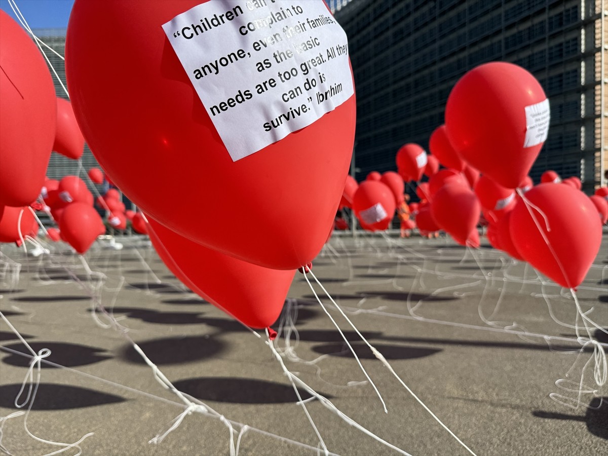 Çeşitli sivil toplum kuruluşları (STK), Brüksel'de Avrupa Birliği (AB) Dışişleri Bakanları...