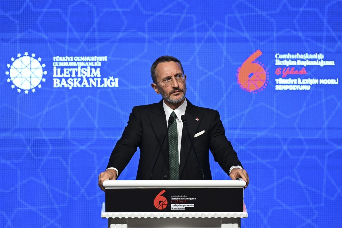 Cumhurbaşkanlığı İletişim Başkanı Fahrettin Altun, Ankara'da düzenlenen "Cumhurbaşkanlığı İletişim...