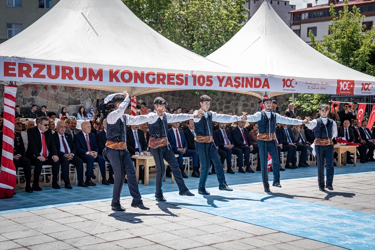 Erzurum Kongresi'nin 105. yıl dönümü dolayısıyla kutlama töreni düzenlendi. Erzurum Kongre...