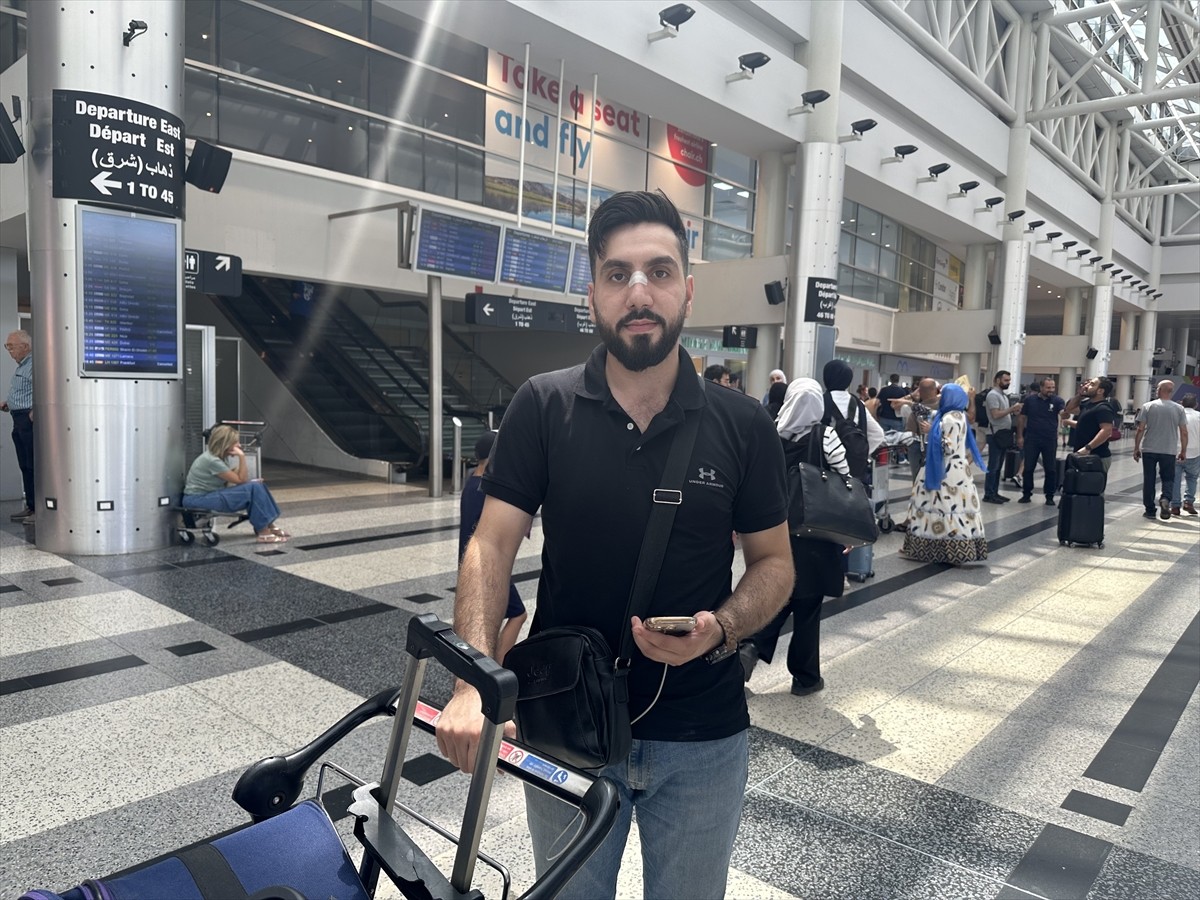 İsrail ordusunun Lübnan'a yönelik olası saldırı tehdidi nedeniyle Beyrut Refik Hariri Uluslararası...